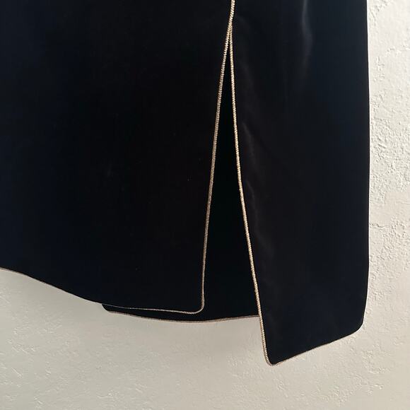 Saint Laurent Rare Russian Velvet Midi Vest size FR 34 Caftan Cotton - Picture 15 of 16